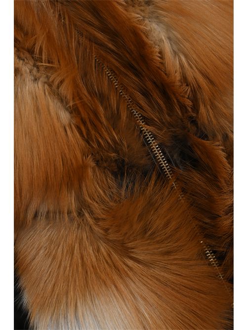 Giacca NP1999 in nappa e pelliccia di volpe YES LONDON | NP1999CAMPIONE